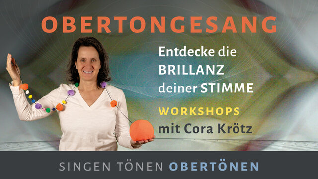 Plakat zum Obertongesang Workshop mit Cora Krötz